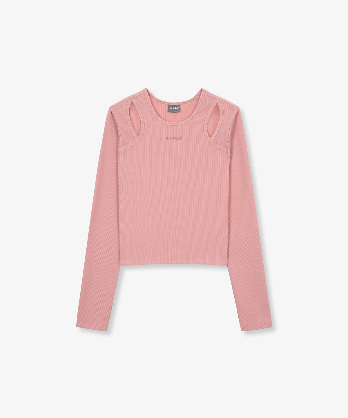 수프라(SUPRA) 여성 컷아웃 긴팔 티셔츠(PINK)