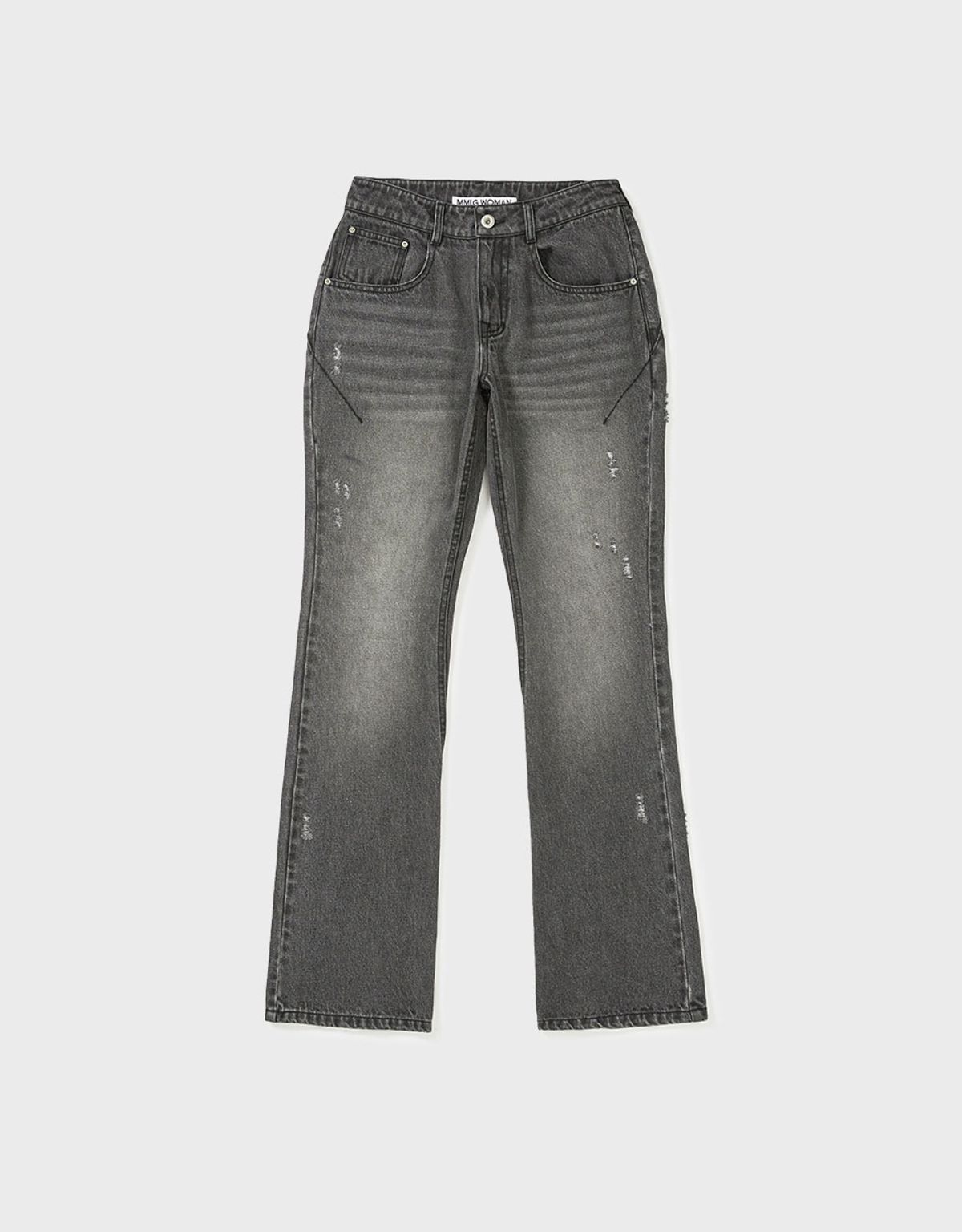 엠엠더블유(MMW) [MMW] BOOTSCUT DENIM PANTS (WASHED BLACK)