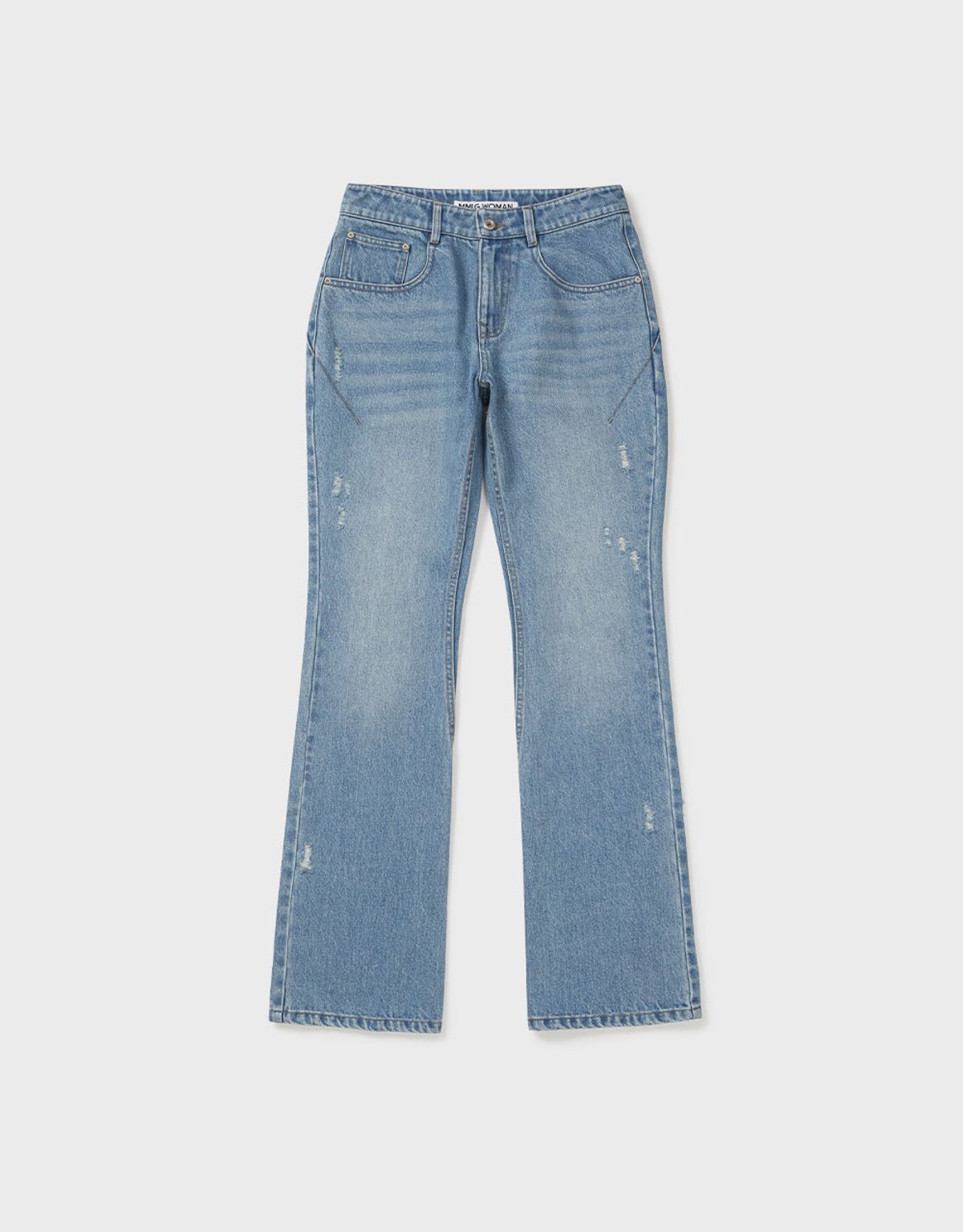 엠엠더블유(MMW) [MMW] BOOTSCUT DENIM PANTS (WASHED BLUE)