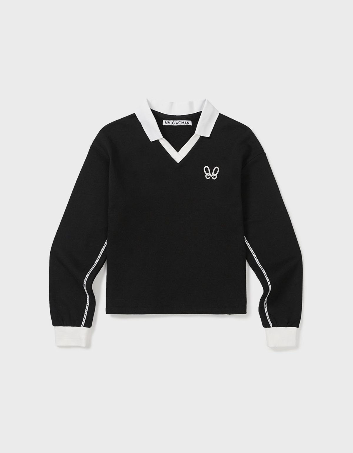 엠엠더블유(MMW) [MMW] COLLAR SWEAT (EVERY BLACK)