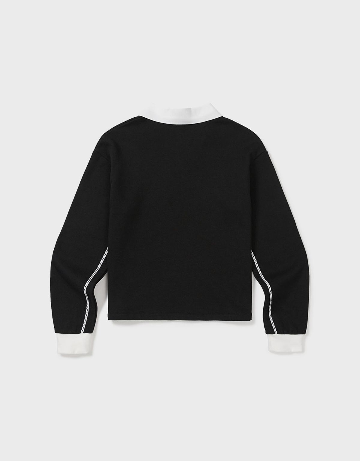 엠엠더블유(MMW) [MMW] COLLAR SWEAT (EVERY BLACK)