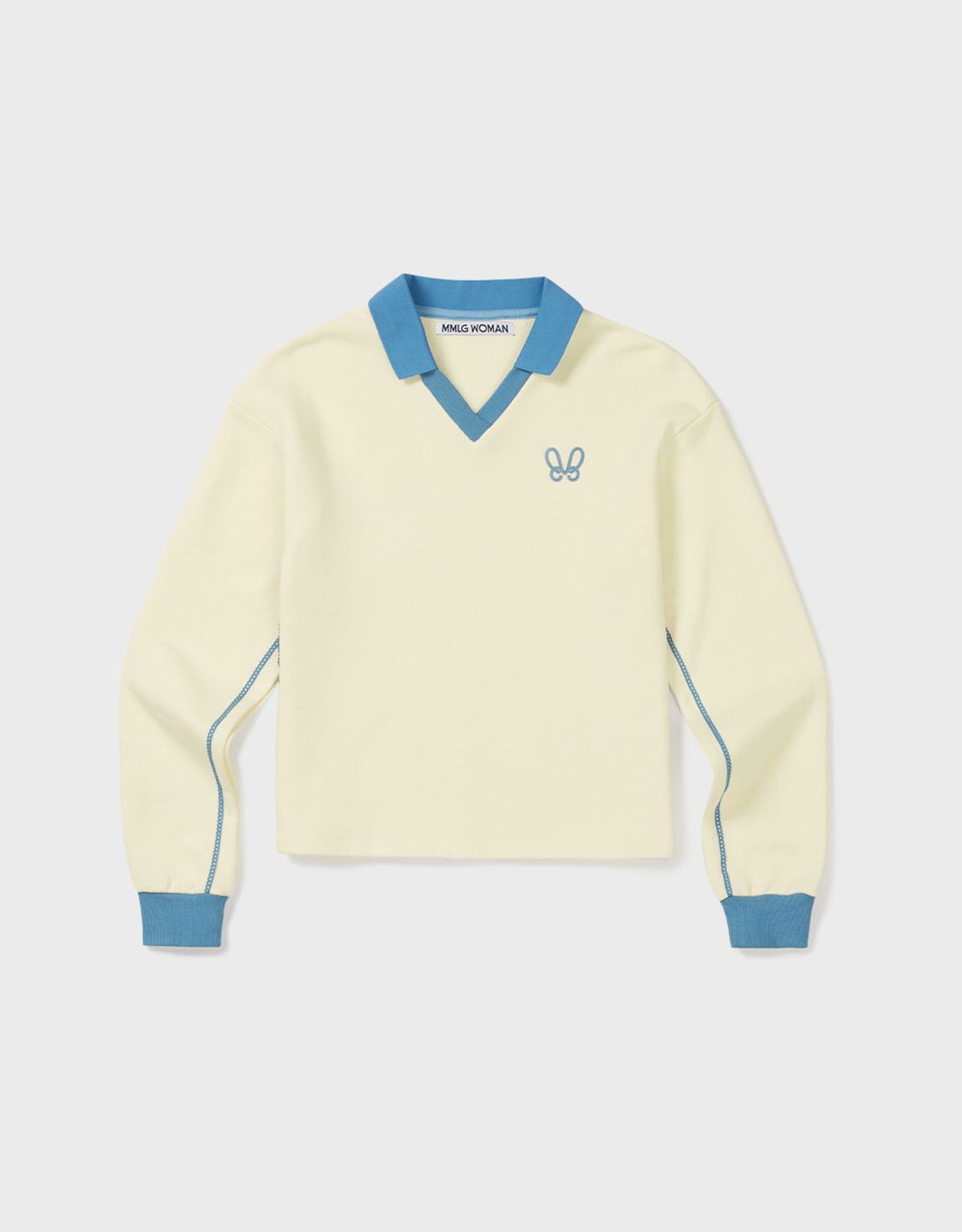 엠엠더블유(MMW) [MMW] COLLAR SWEAT (NATURAL SOAP)