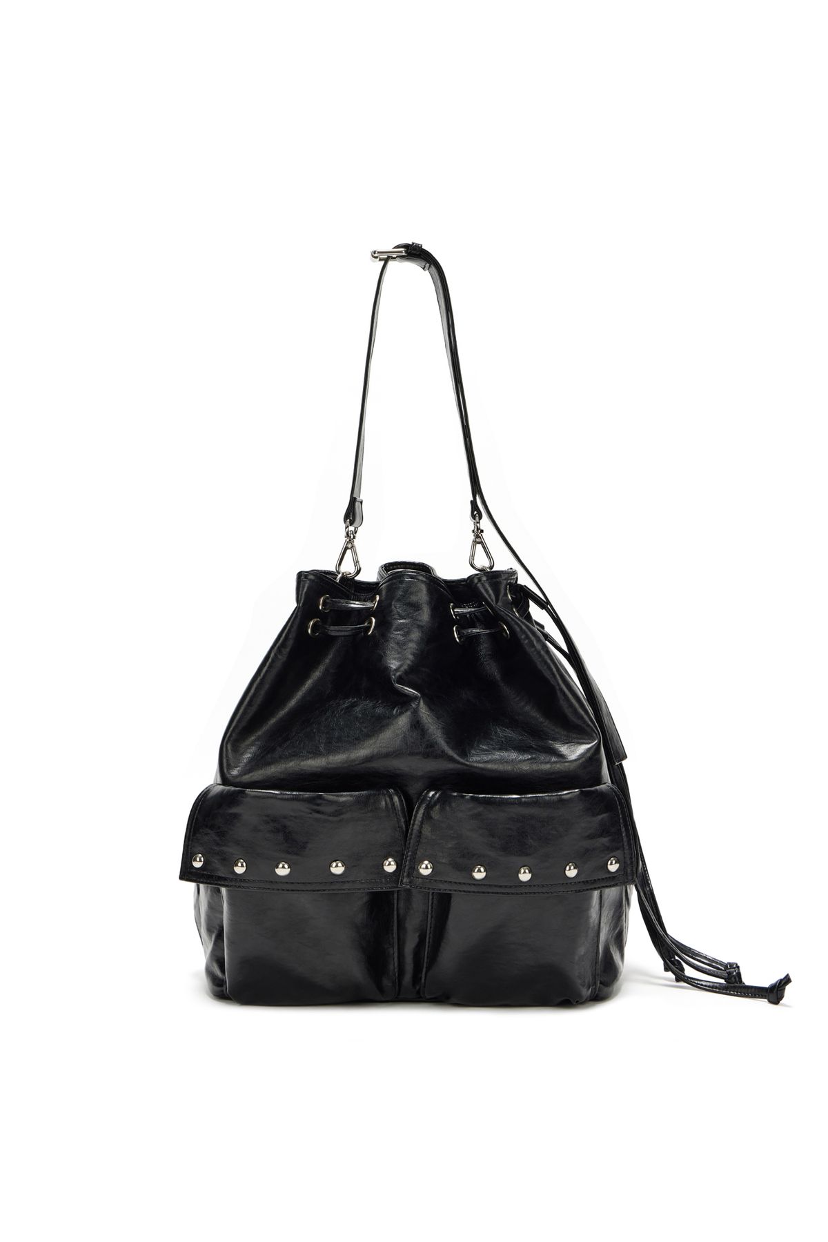 다이닛(DEINET) DEINET 5-WAY STUD POCKET MULTI BAG IN BLACK