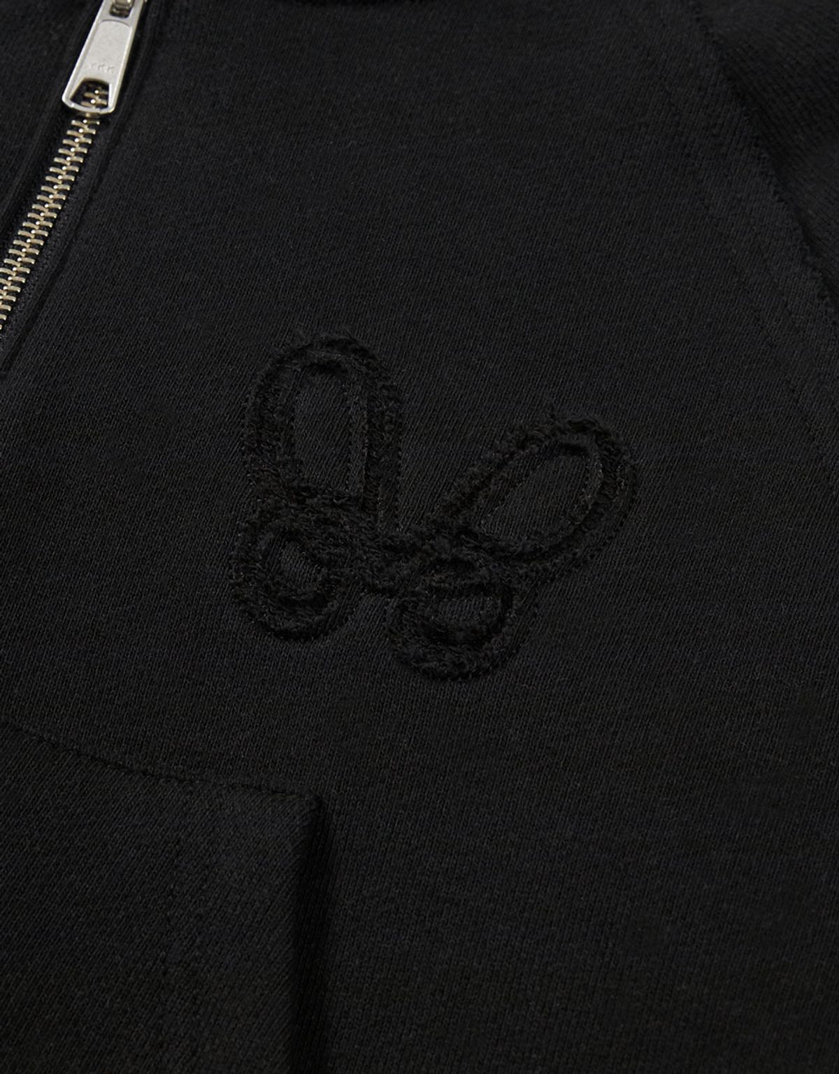 엠엠더블유(MMW) [MMW] CROP HOOD ZIP UP (EVERY BLACK)