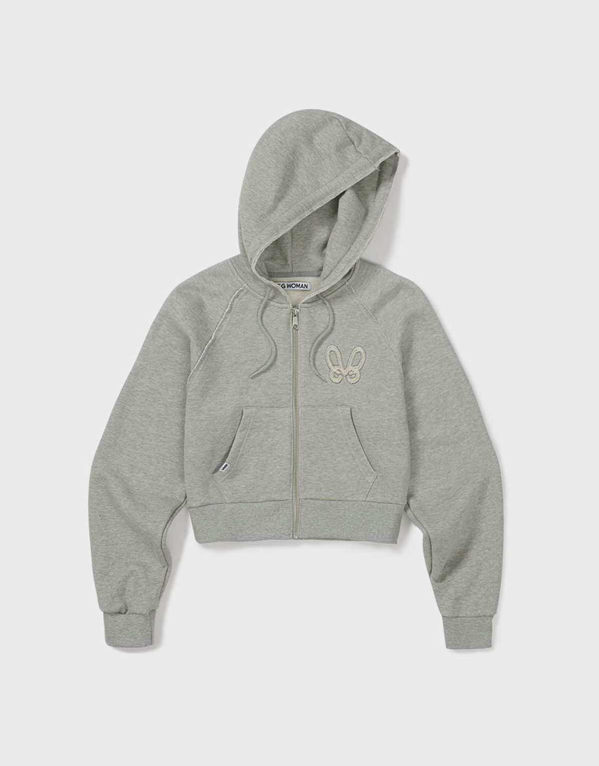 엠엠더블유(MMW) [MMW] CROP HOOD ZIP UP (EVERY GREY)