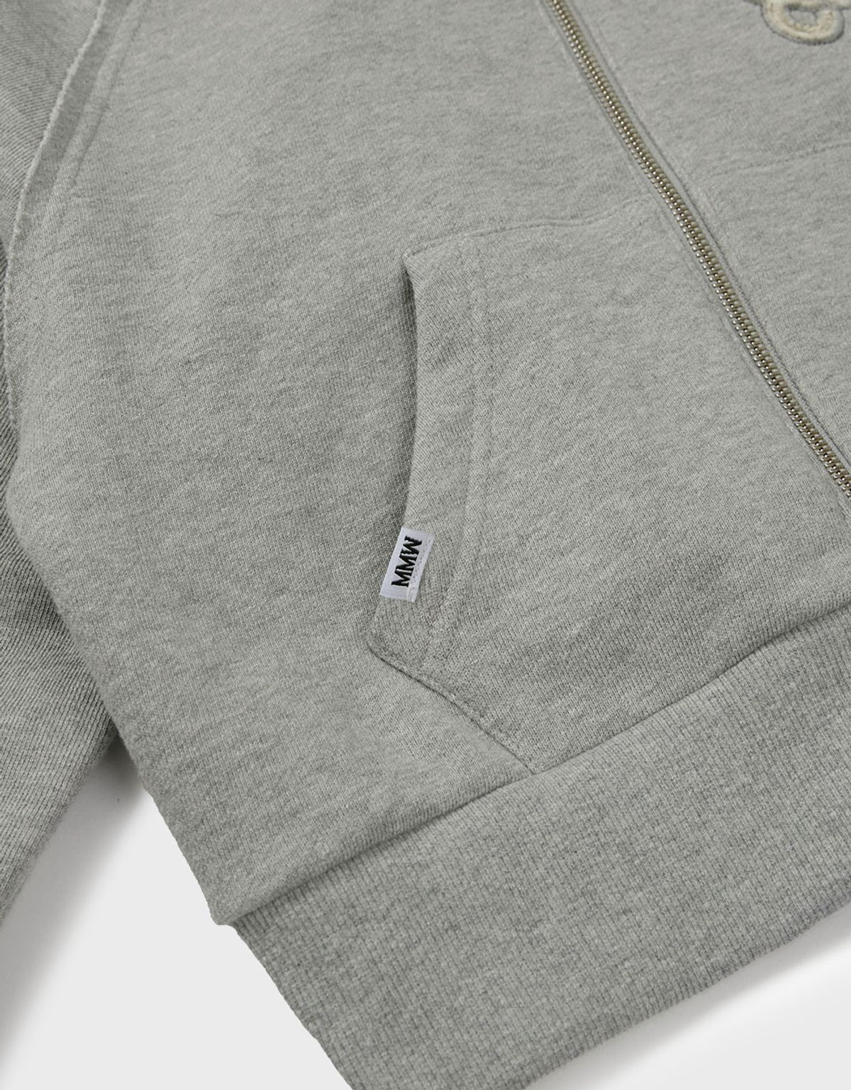 엠엠더블유(MMW) [MMW] CROP HOOD ZIP UP (EVERY GREY)