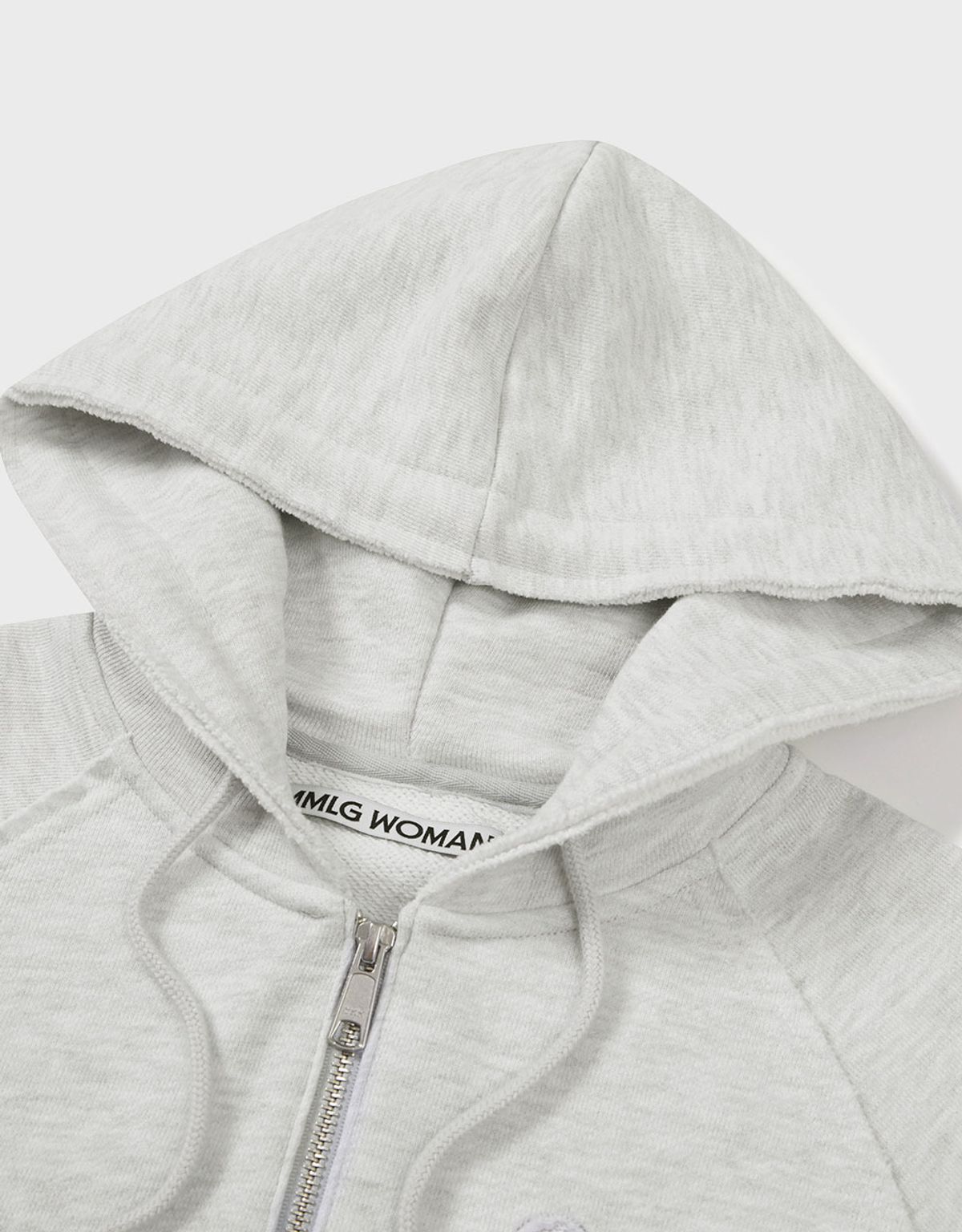 엠엠더블유(MMW) [MMW] CROP HOOD ZIP UP (ASH GREY)