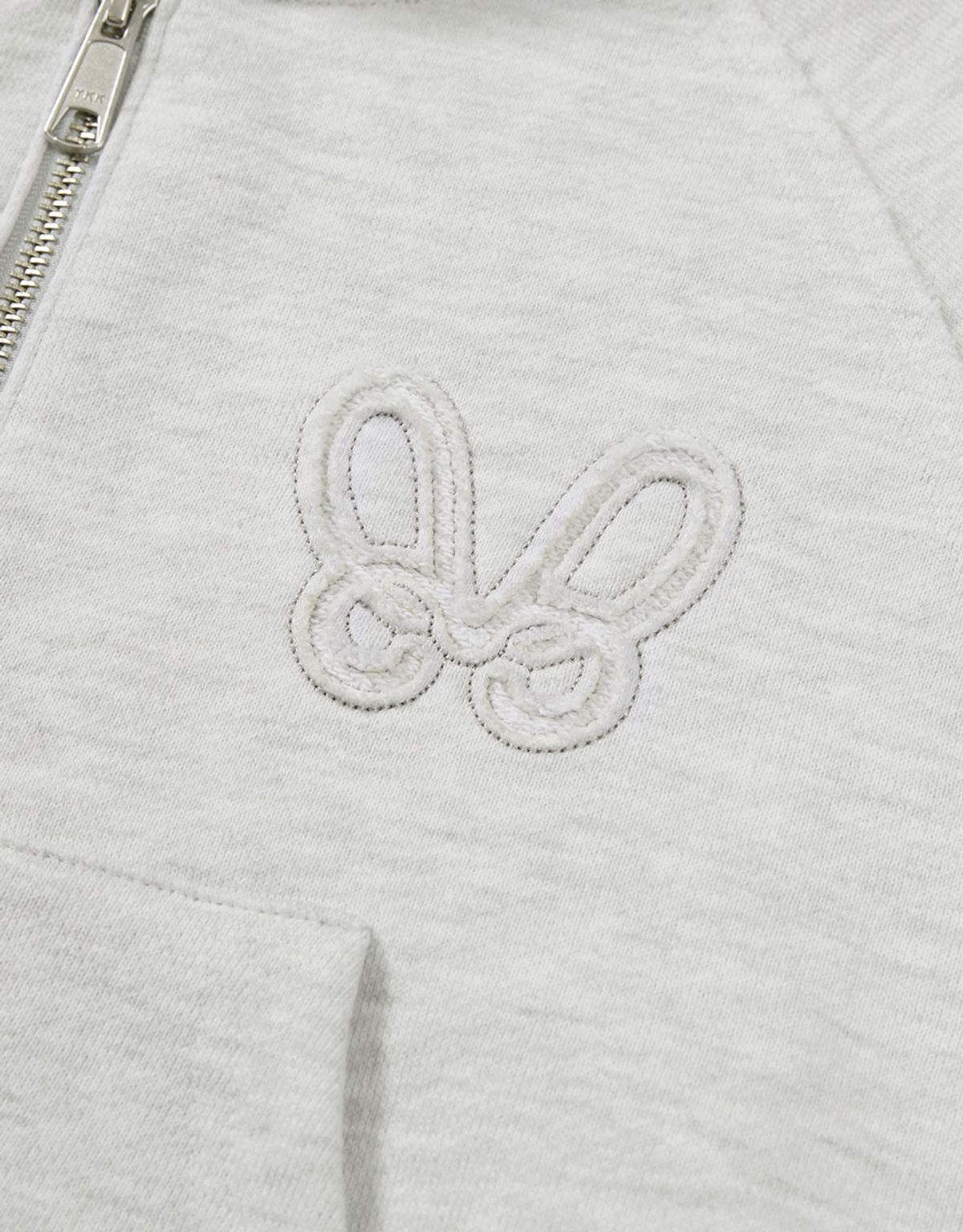 엠엠더블유(MMW) [MMW] CROP HOOD ZIP UP (ASH GREY)