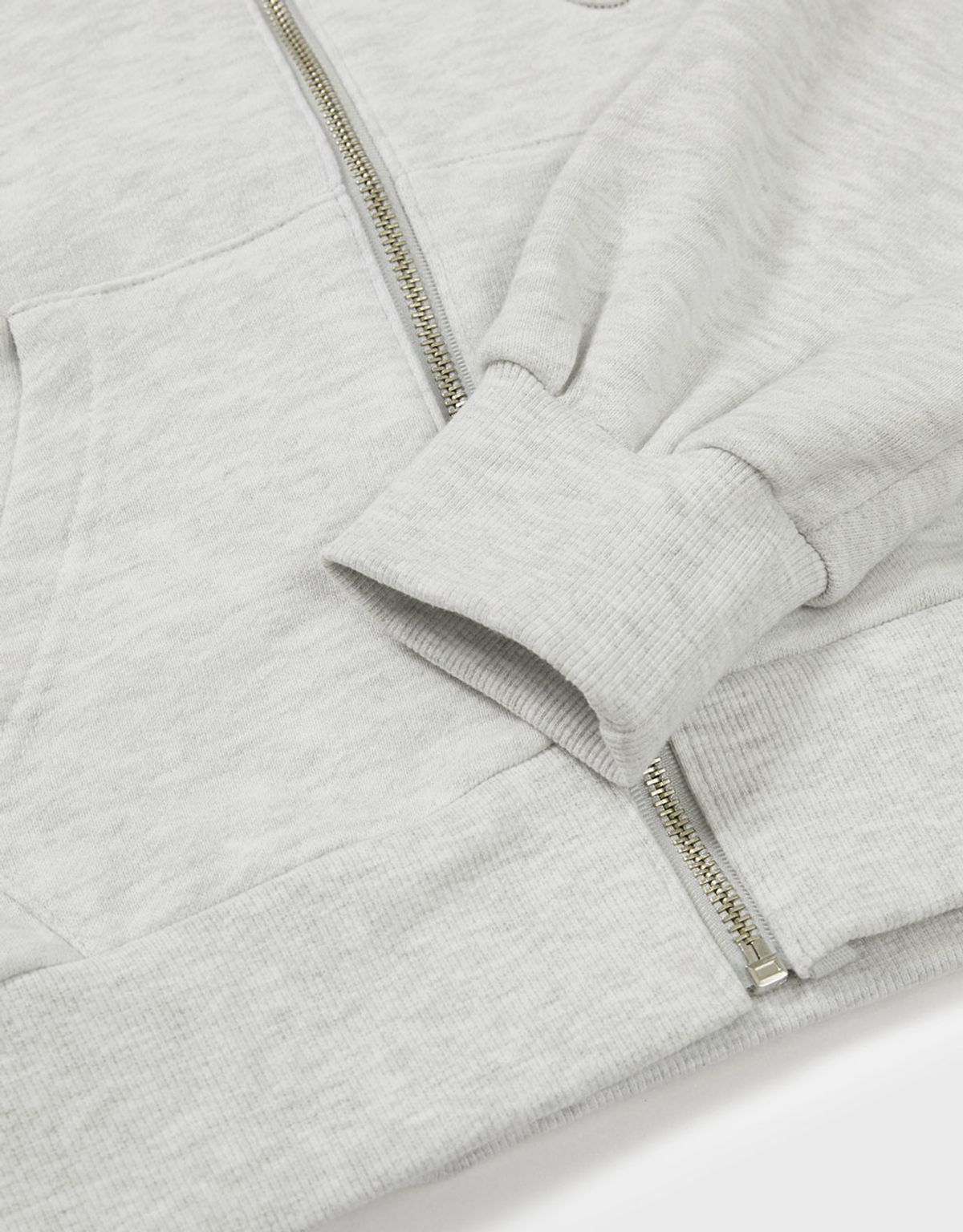 엠엠더블유(MMW) [MMW] CROP HOOD ZIP UP (ASH GREY)