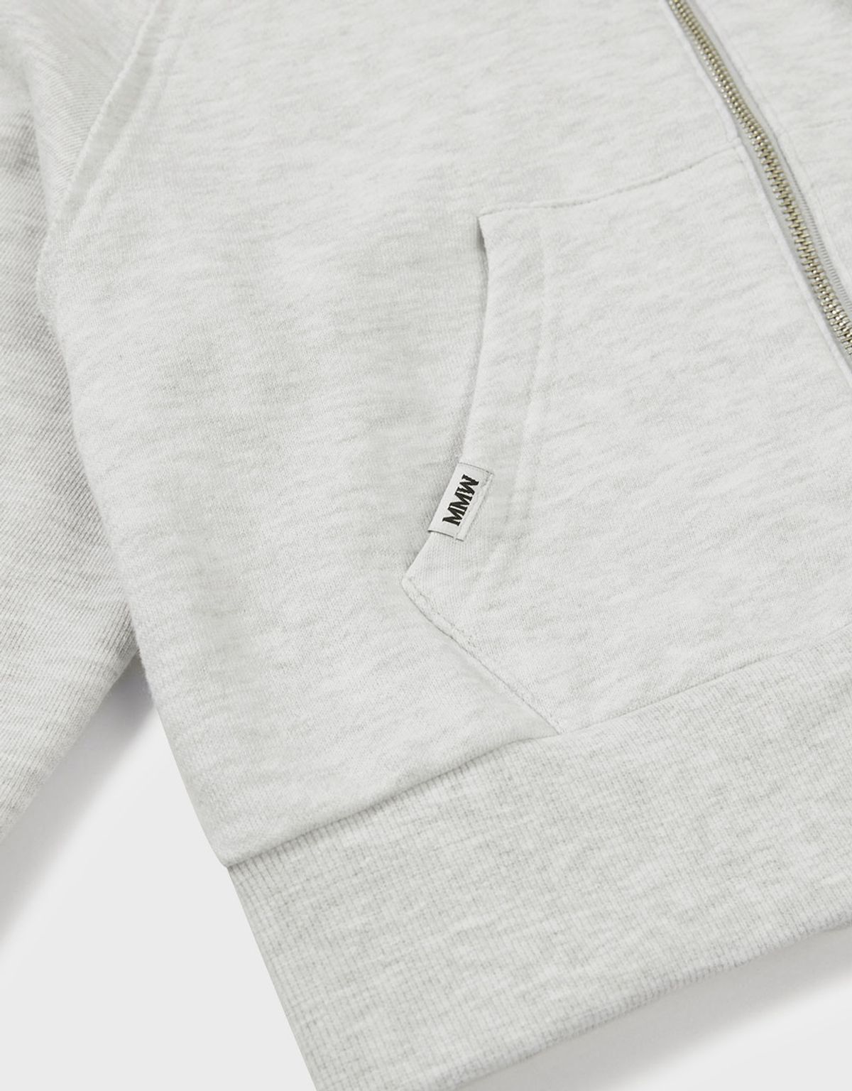 엠엠더블유(MMW) [MMW] CROP HOOD ZIP UP (ASH GREY)