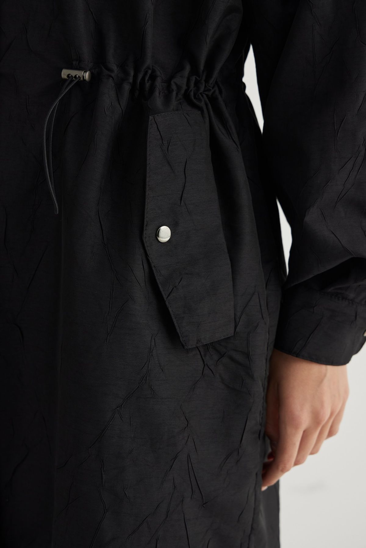 칠 하나 투 구육(71TO96) Collar point safari jumper (Black)