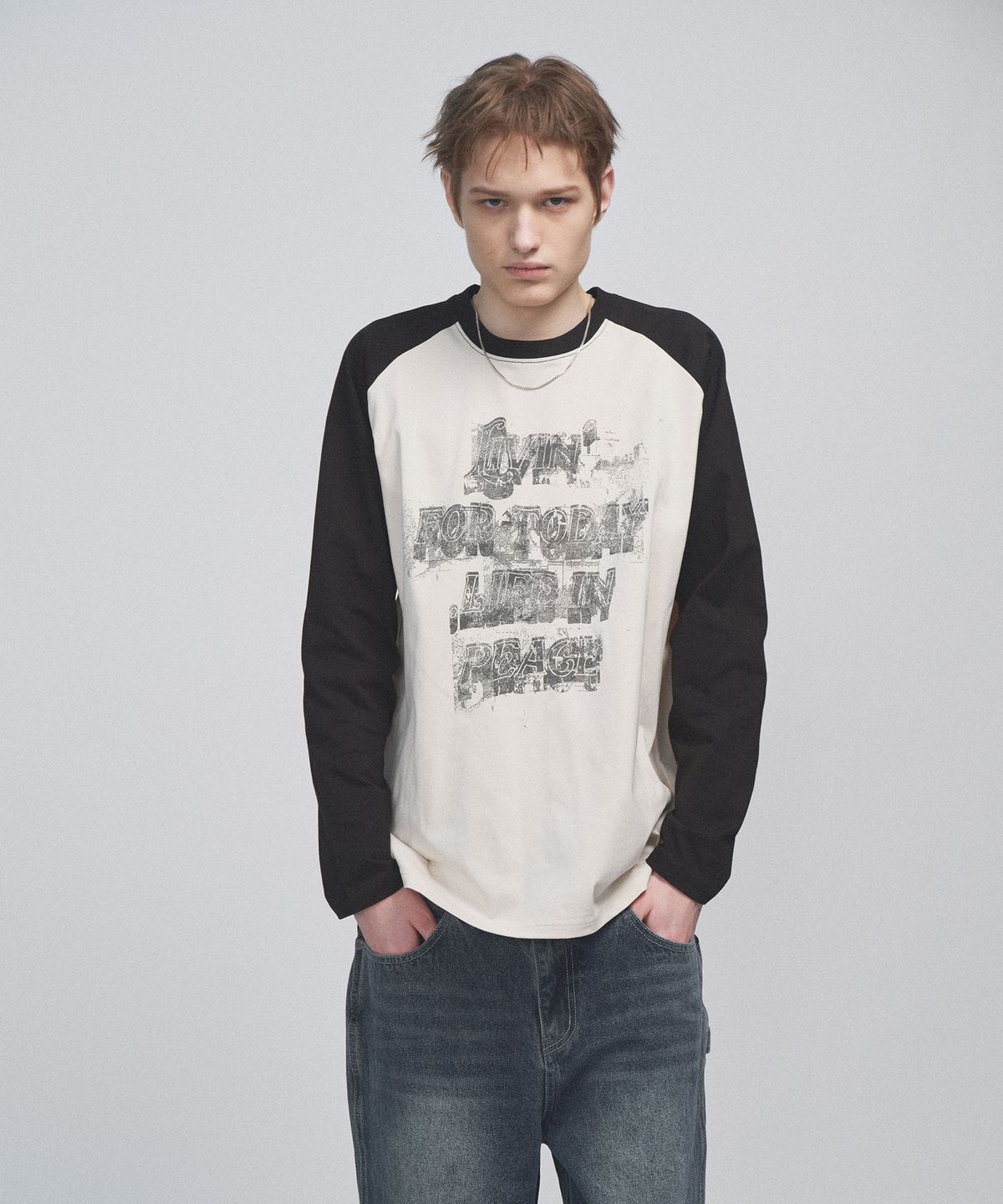 카네이테이(KANEITEI) FAINT WORDS LONG SLEEVE (BLACK)