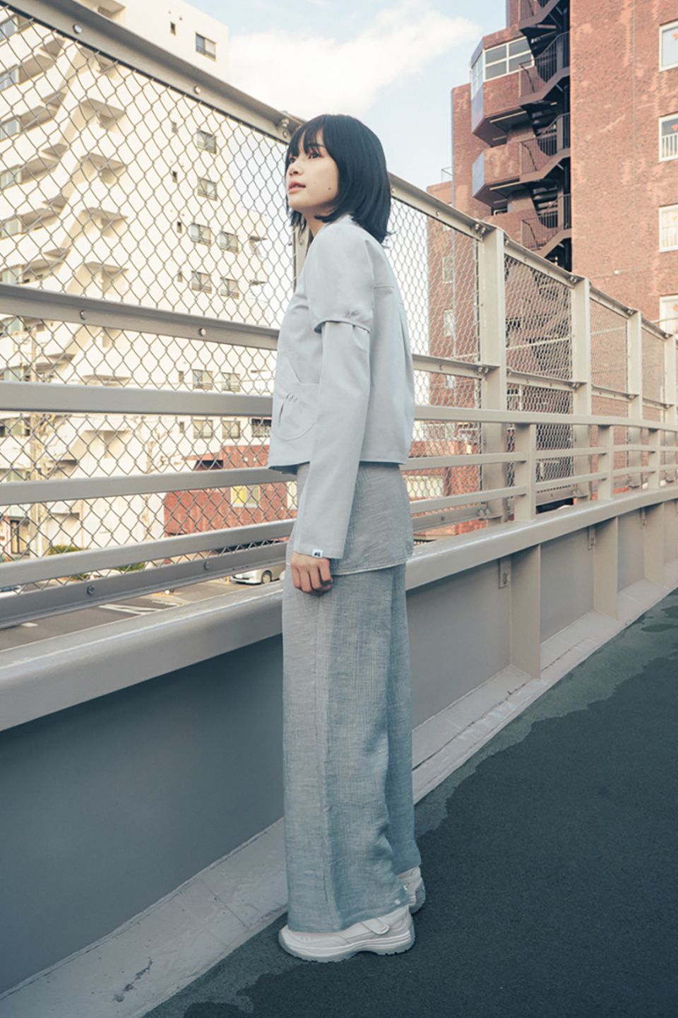 新品 hugyourskin Detachableラウンドジャケット MUSINSA公式 | HUG YOUR SKIN Detachable round jacket (grayish