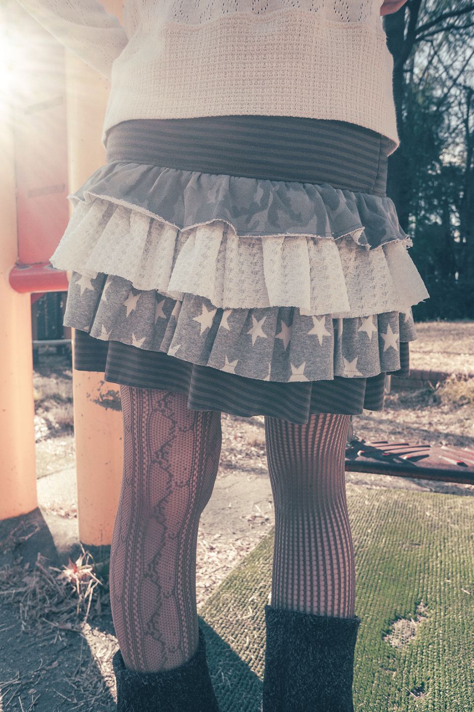 MUSINSA | HUG YOUR SKIN Cancan Layered Skirt (Brown)