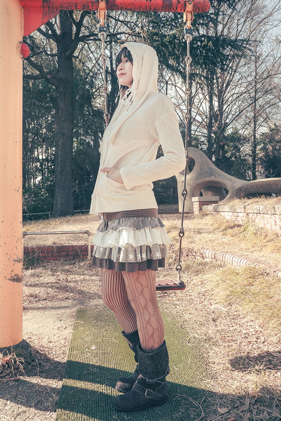 スカート hugyourskin Cancan layered skirt (Brown) MUSINSA | HUG YOUR SKIN Cancan Layered Skirt (Brown)