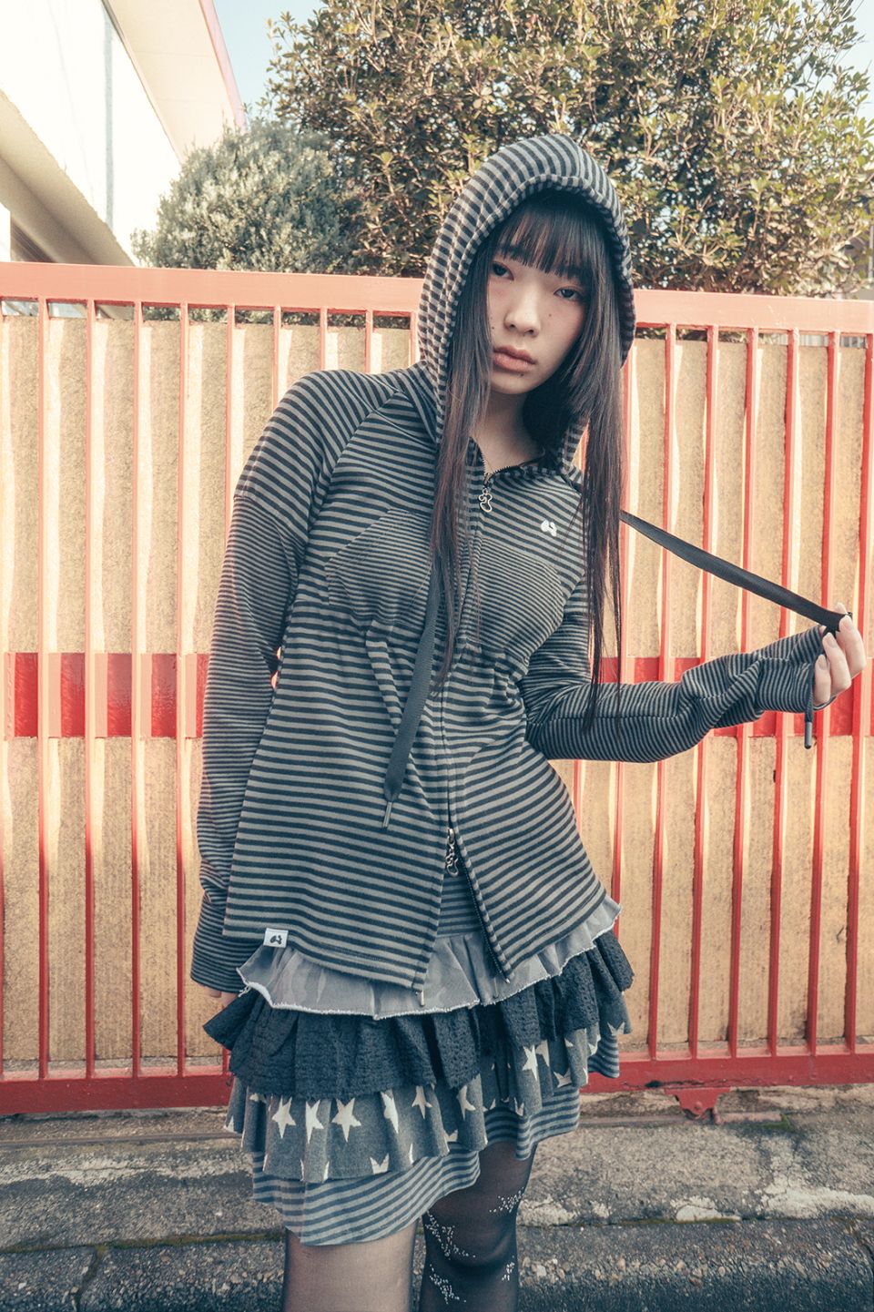 MUSINSA | HUG YOUR SKIN Cancan Layered Skirt (Charcoal)