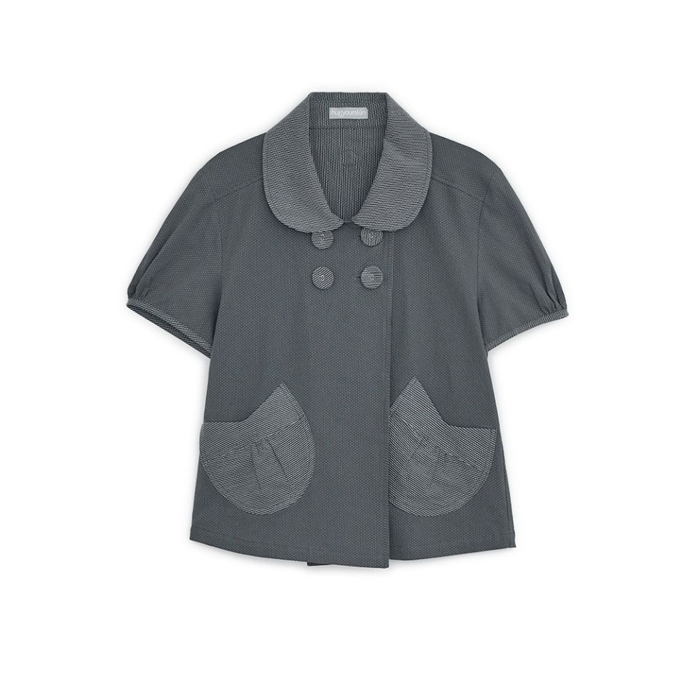 MUSINSA公式 | HUG YOUR SKIN ディタッチャブルラウンドジャケット