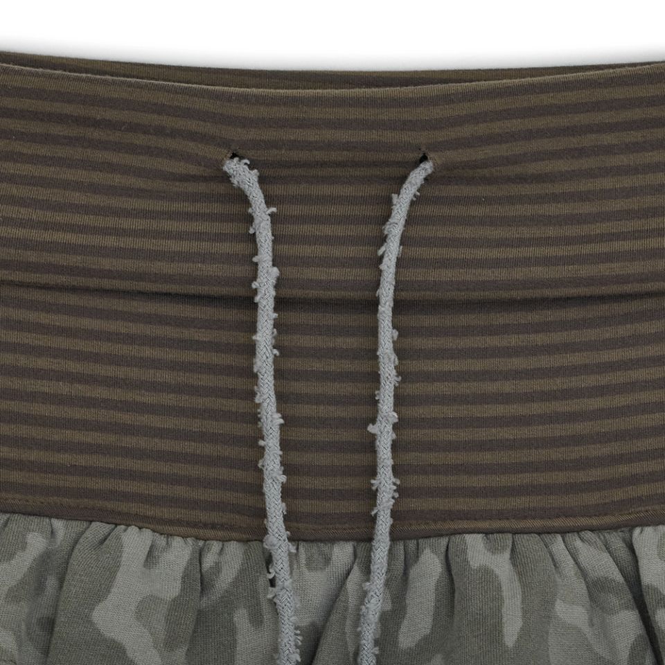 MUSINSA公式 | HUG YOUR SKIN Cancan Layered Skirt (Brown)