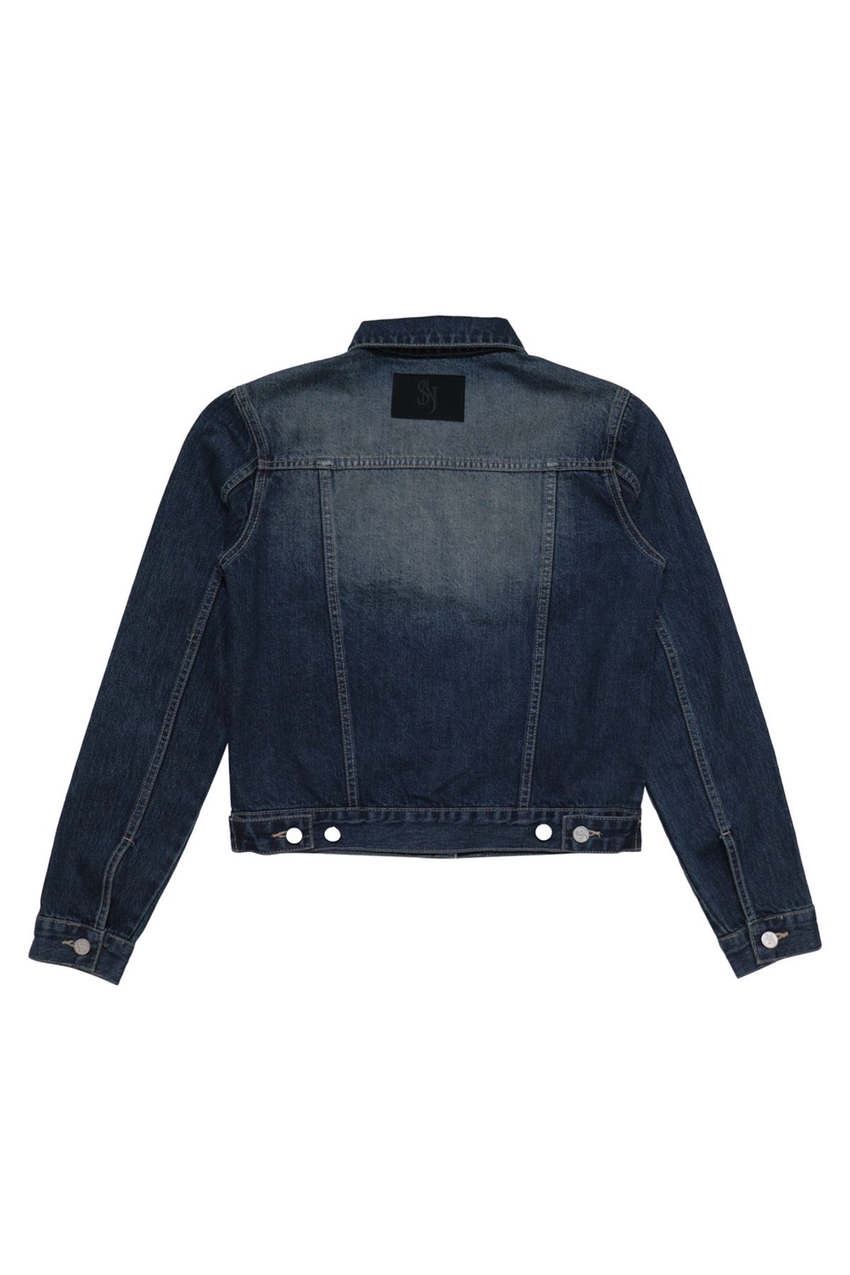 시너진(SYNERJYN) BRUSH DENIM JACKET DEEP BLUE