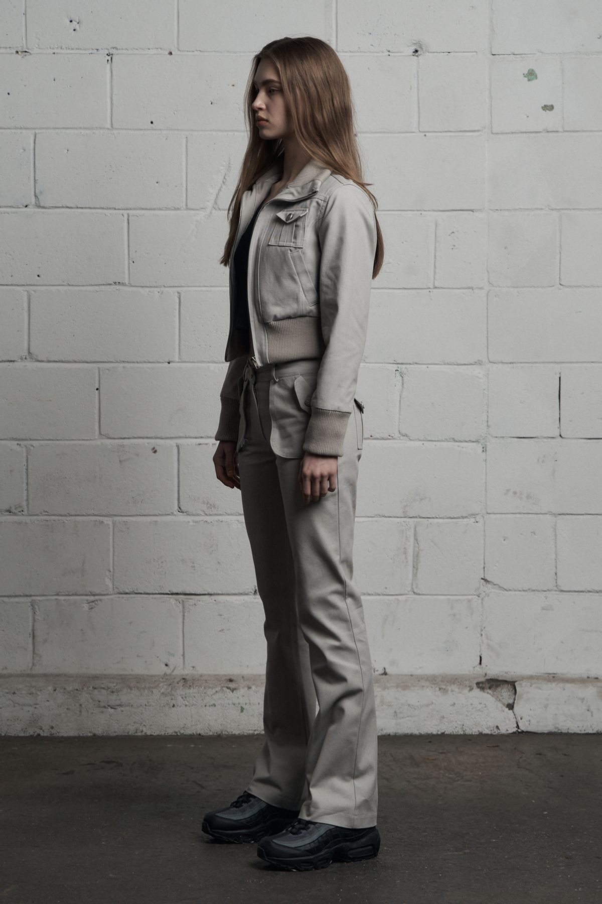시너진(SYNERJYN) CARGO POCKET COTTON PANTS GRAY