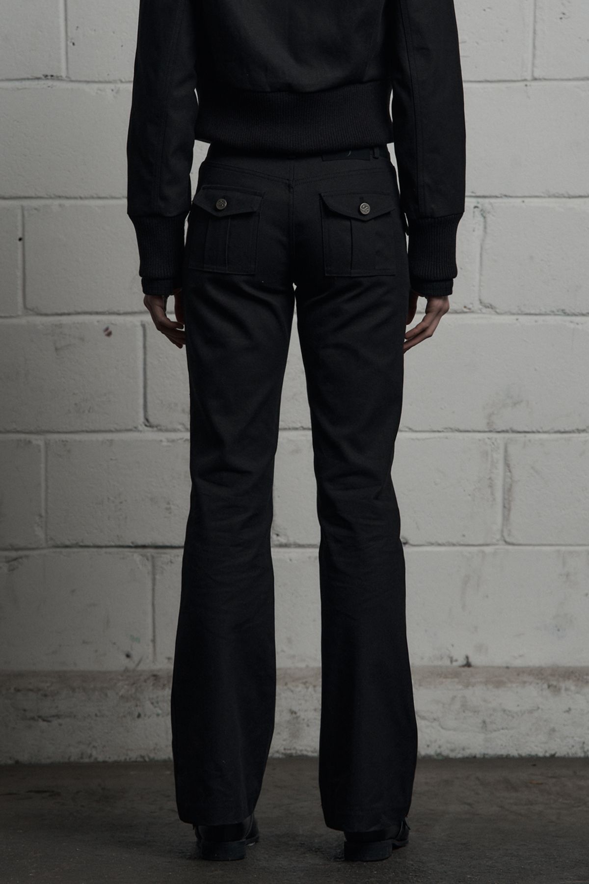 시너진(SYNERJYN) CARGO POCKET COTTON PANTS BLACK