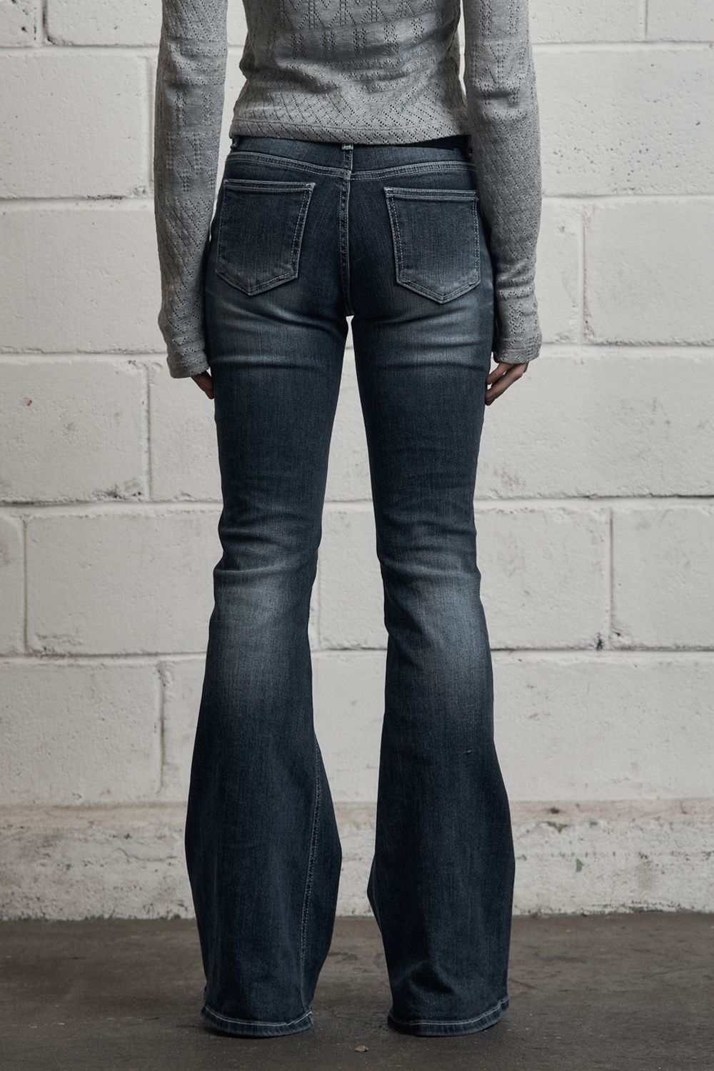 MUSINSA公式 | SYNERJYN BRUSH CAT WASHING DENIM PANTS BLUE