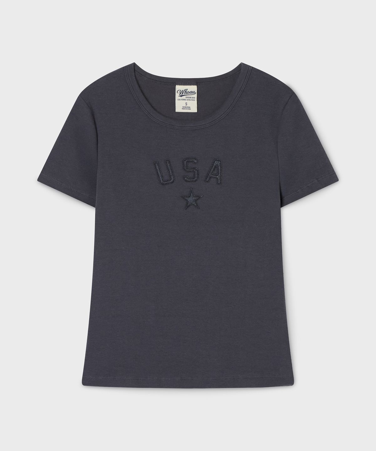 후아유(WHO.A.U) Vintage Patch T-shirt / WHRAG2528F