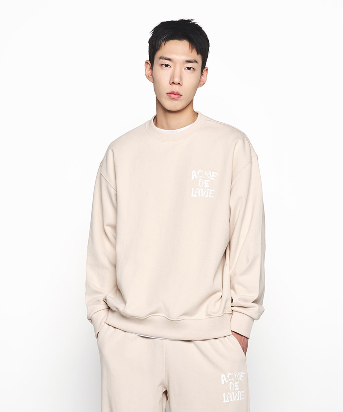 아크메드라비(ACME DE LA VIE) INK STAMP LOGO SWEATSHIRT (3 COLOR)
