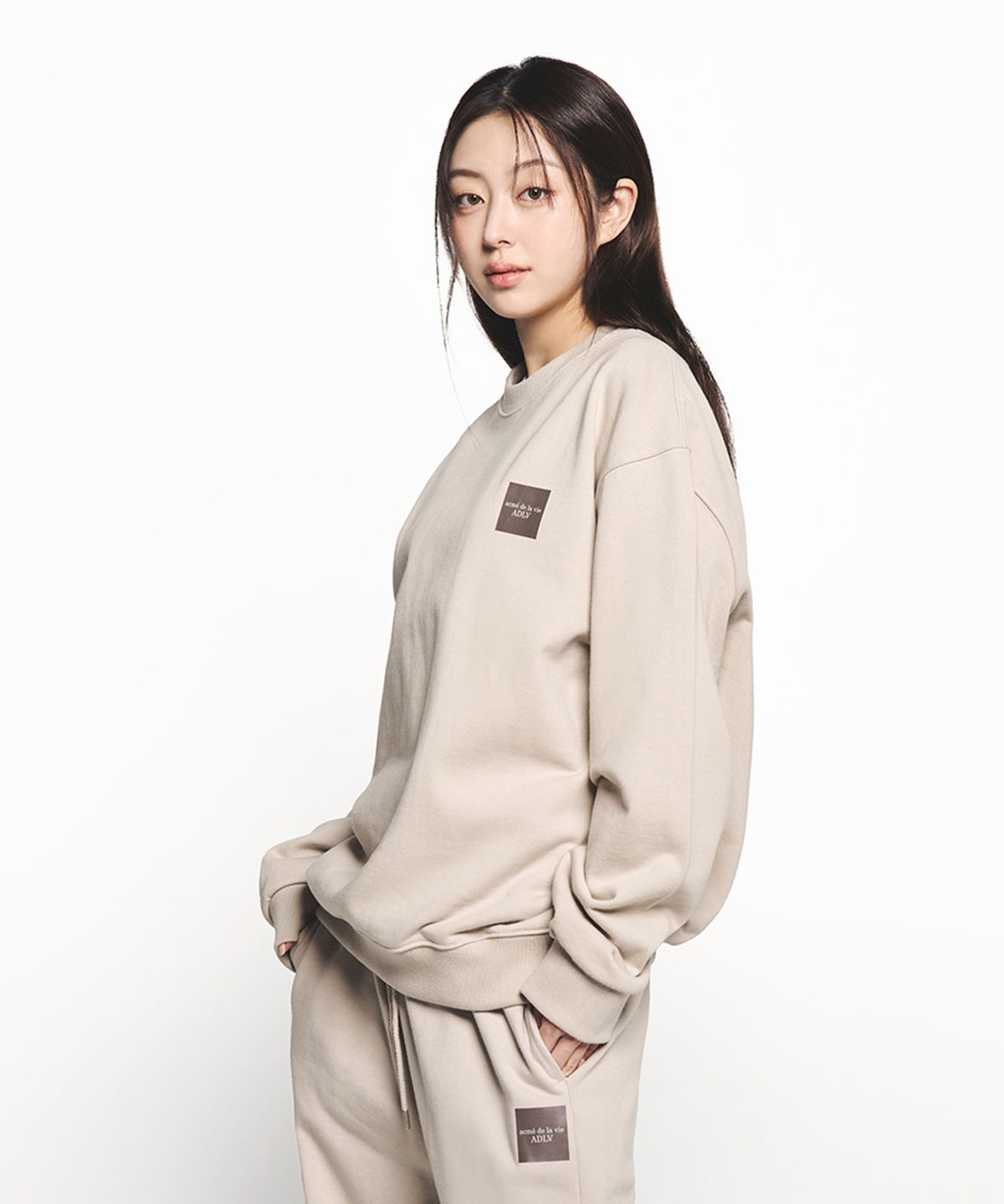 아크메드라비(ACME DE LA VIE) BOX BASIC LOGO SWEATSHIRT (3 COLOR)
