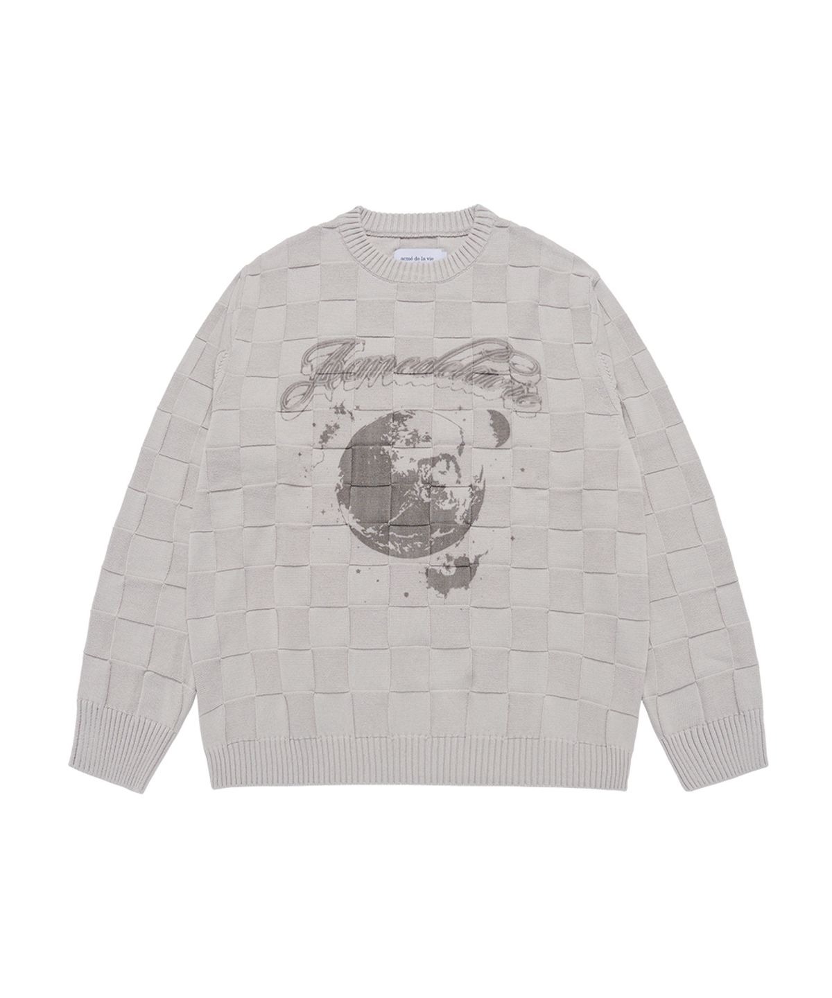 아크메드라비(ACME DE LA VIE) SQUARE STRUCTURE ARTWORK KNIT (2COLOR)