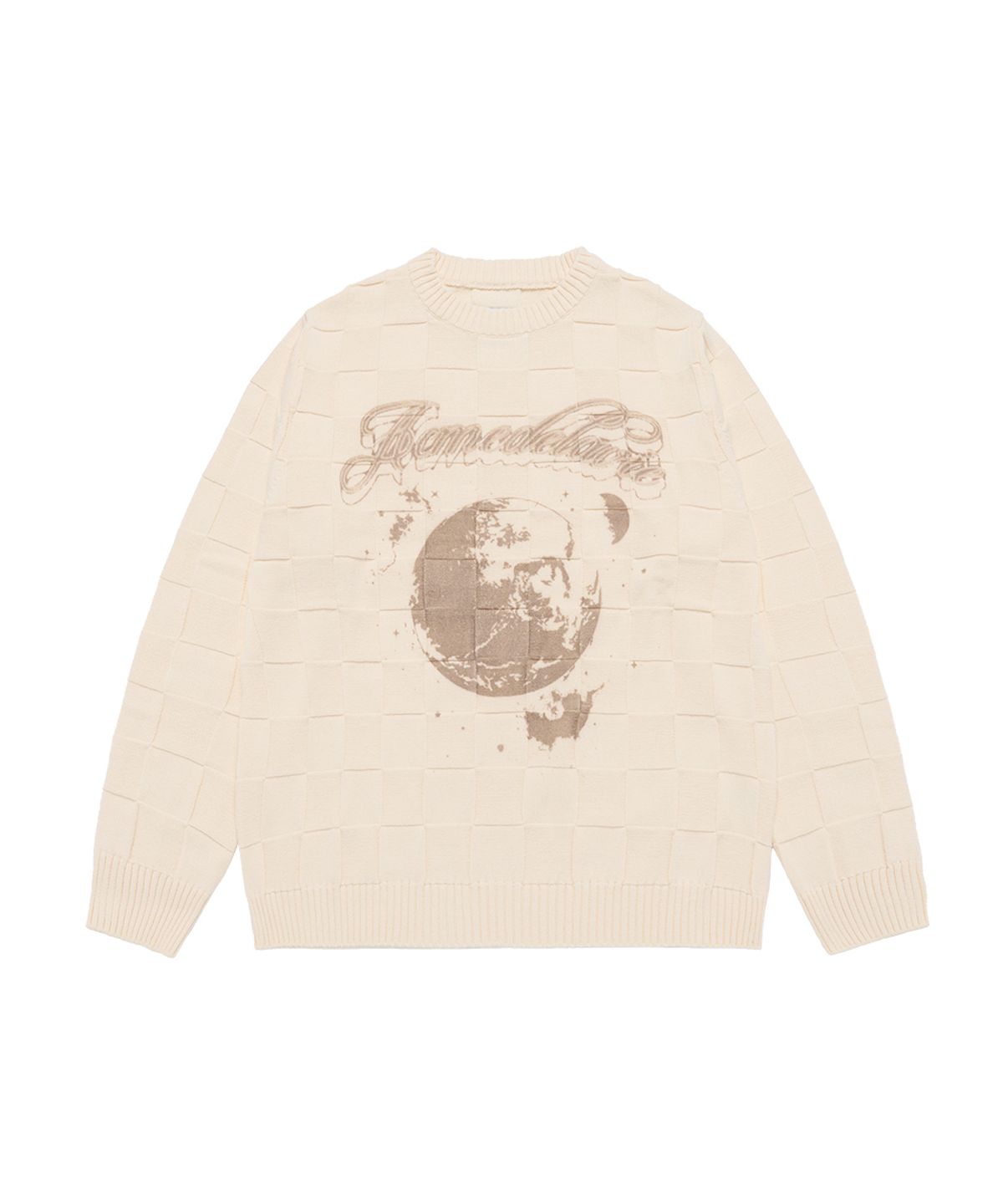 아크메드라비(ACME DE LA VIE) SQUARE STRUCTURE ARTWORK KNIT (2COLOR)