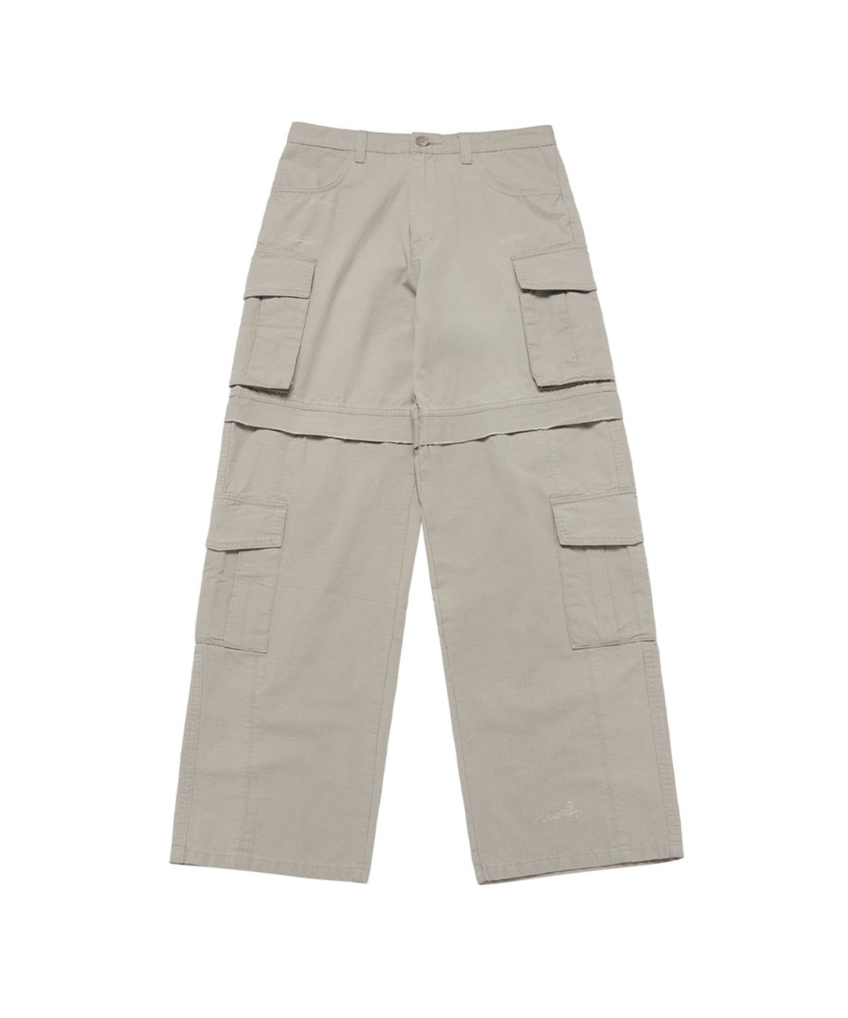 아크메드라비(ACME DE LA VIE) DAMAGE WASHED WIDE CARGO PANTS (2COLOR)