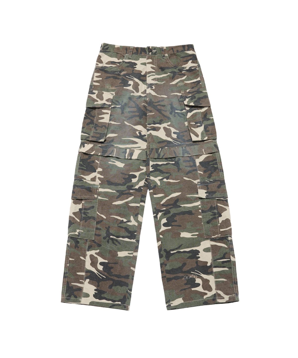아크메드라비(ACME DE LA VIE) DAMAGE WASHED WIDE CARGO PANTS (2COLOR)