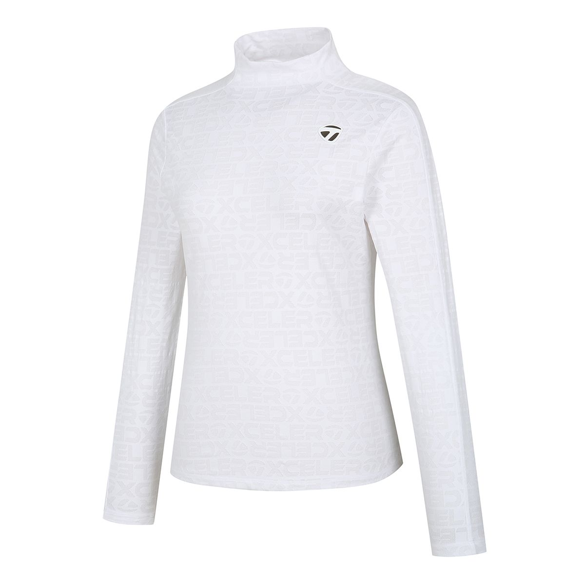 테일러메이드 어패럴(TAYLORMADE APPAREL) 여성 자가드 하이넥 티셔츠 TTO-52HG42-100