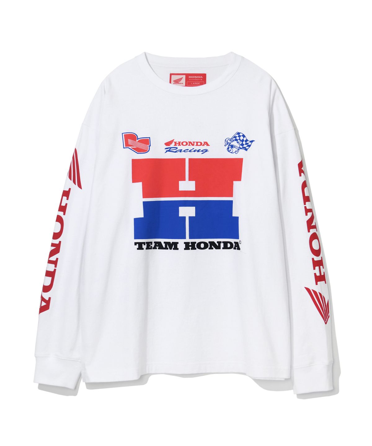 핍스 모터사이클(PHYPS MOTORCYCLE) H Logo Long Sleeve_White