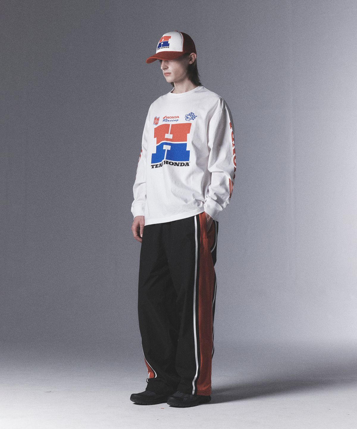 핍스 모터사이클(PHYPS MOTORCYCLE) H Logo Long Sleeve_White
