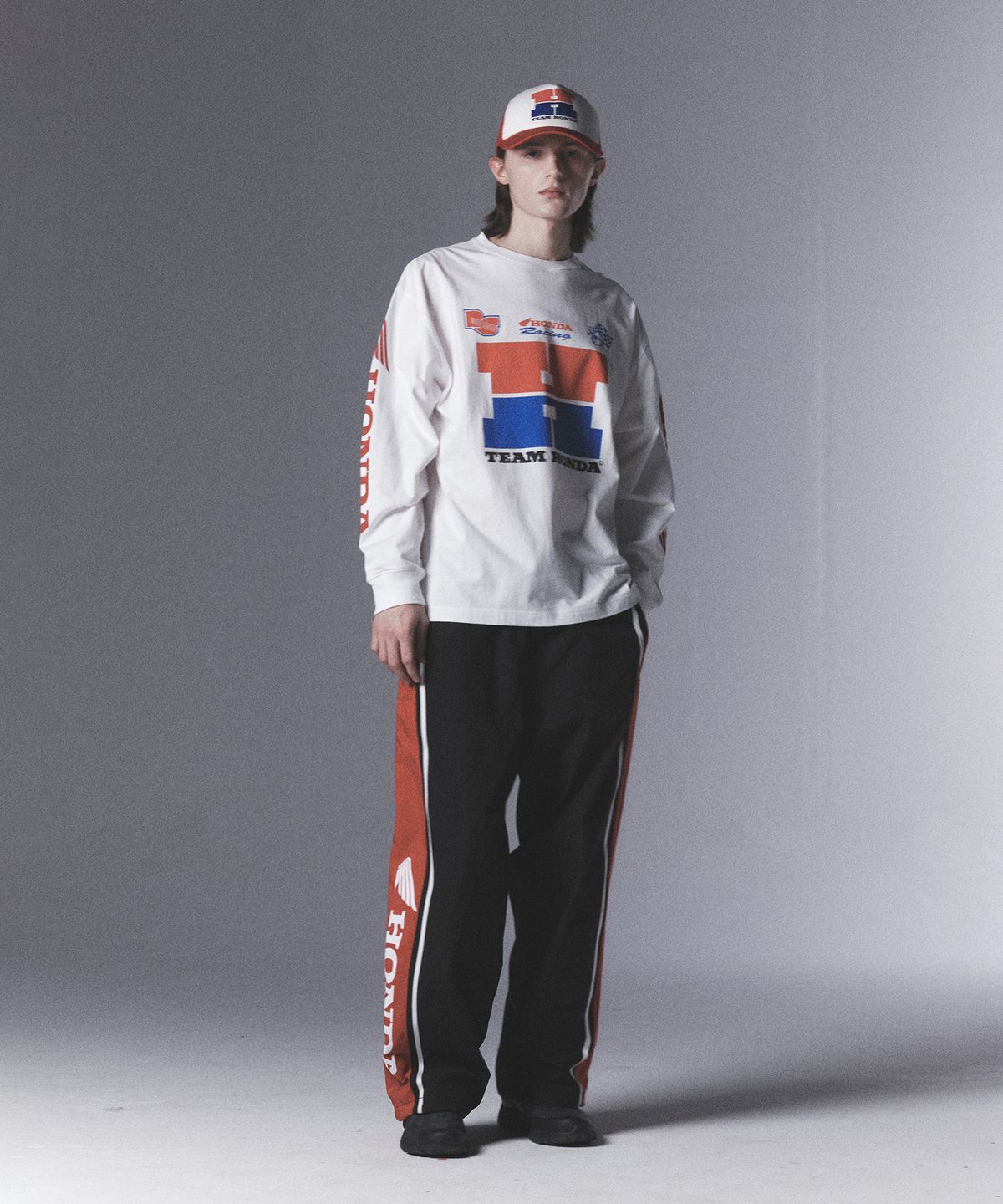 핍스 모터사이클(PHYPS MOTORCYCLE) H Logo Long Sleeve_White