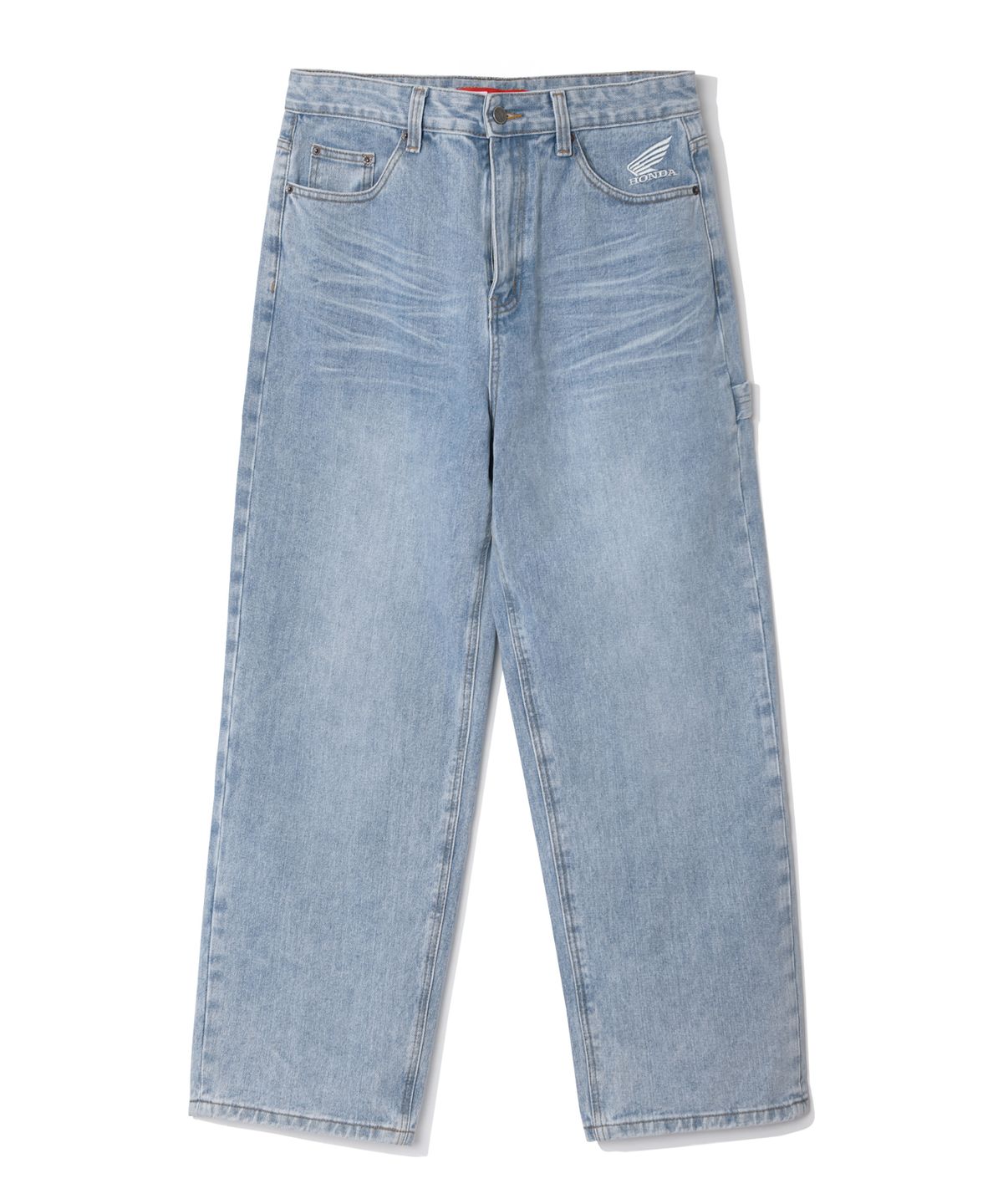 핍스 모터사이클(PHYPS MOTORCYCLE) Honda Small Wing Carpenter Denim Pants_Light Blue