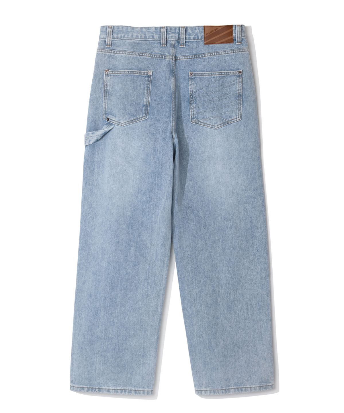 핍스 모터사이클(PHYPS MOTORCYCLE) Honda Small Wing Carpenter Denim Pants_Light Blue