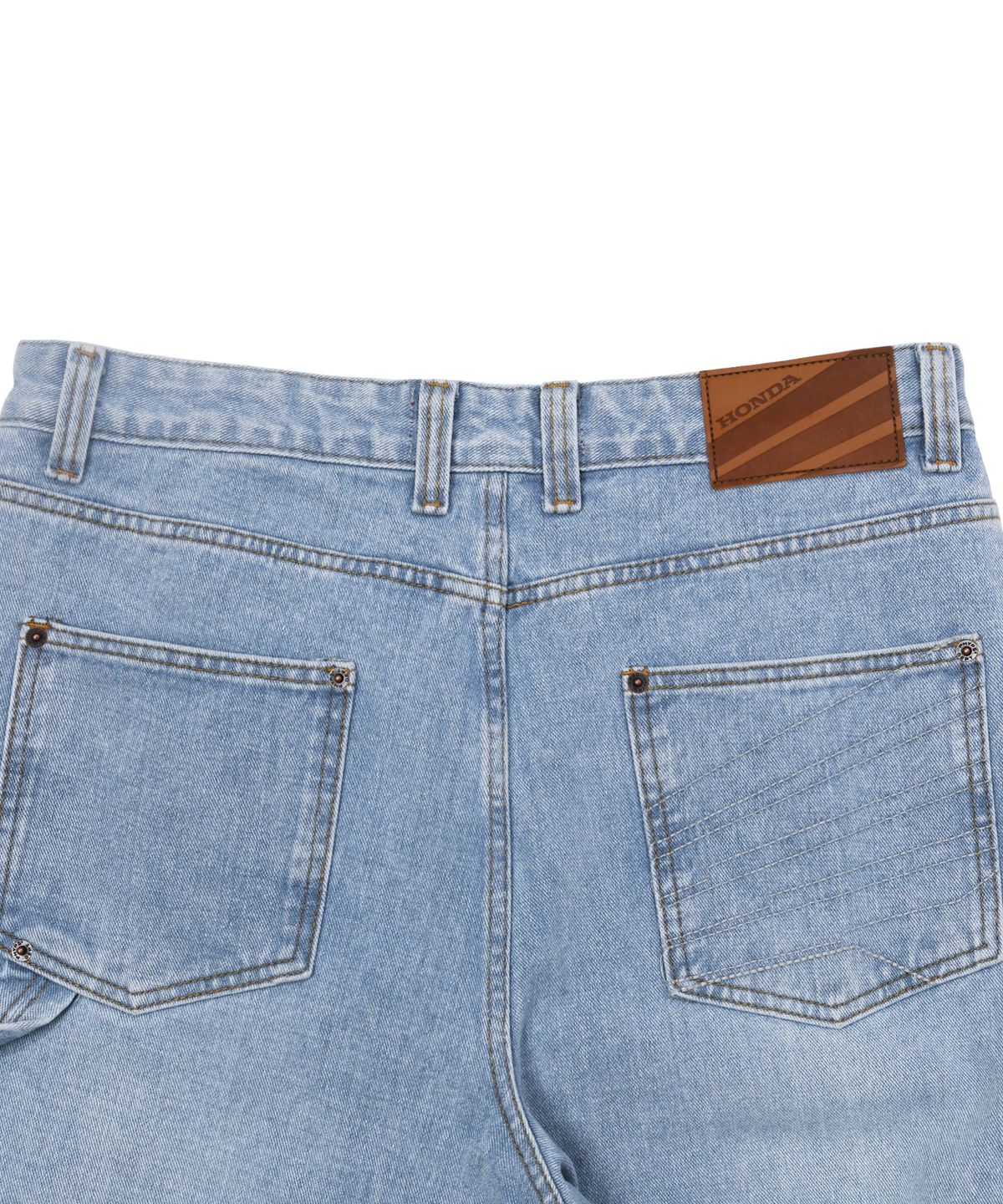 핍스 모터사이클(PHYPS MOTORCYCLE) Honda Small Wing Carpenter Denim Pants_Light Blue