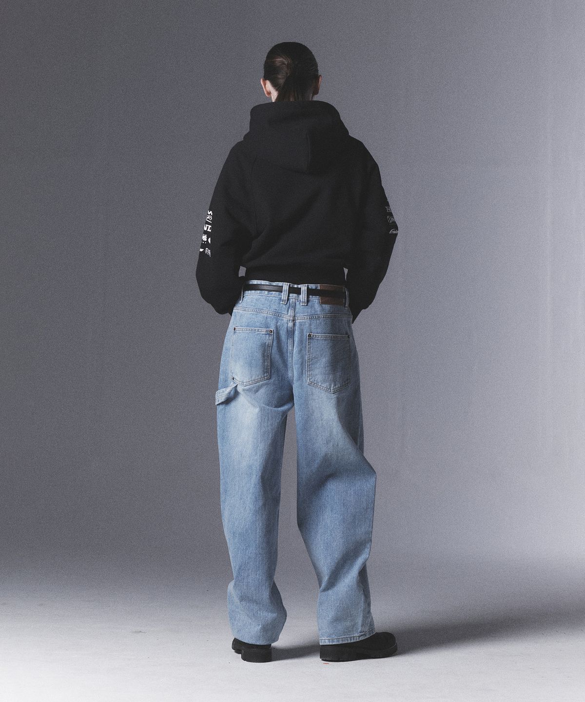 핍스 모터사이클(PHYPS MOTORCYCLE) Honda Small Wing Carpenter Denim Pants_Light Blue