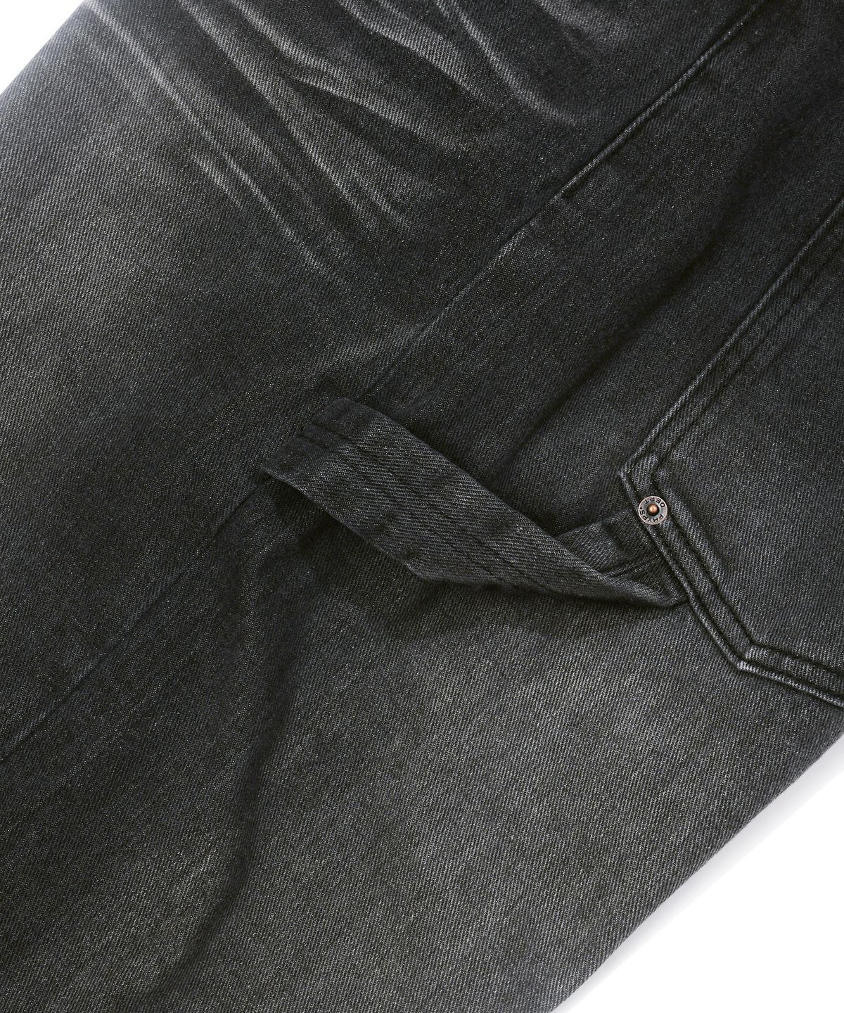 핍스 모터사이클(PHYPS MOTORCYCLE) Honda Small Wing Carpenter Denim Pants_Black