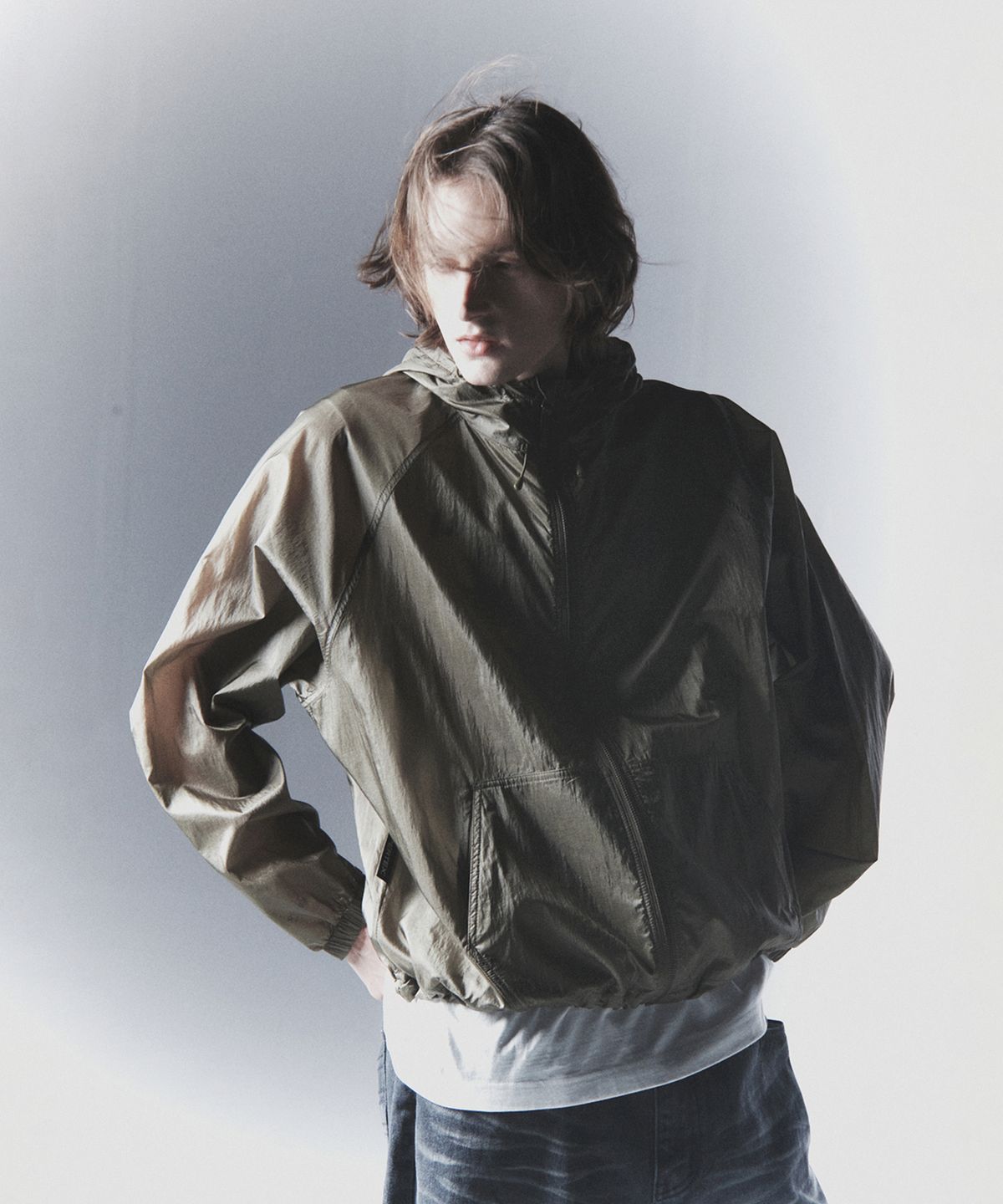 핍스 모터사이클(PHYPS MOTORCYCLE) Honda PERTEX Wind Breaker_Khaki