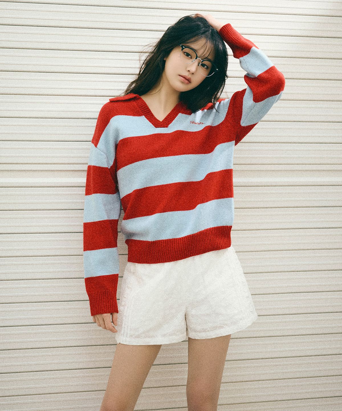 로라로라(ROLAROLA) LACE FRILL SHORT PANTS WHITE