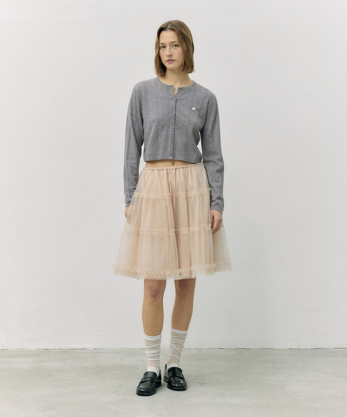 로라로라(ROLAROLA) TUTU MIDI SKIRT BEIGE