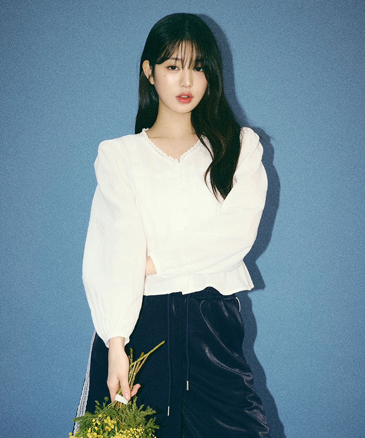 로라로라(ROLAROLA) LACE SCALLOP BLOUSE WHITE