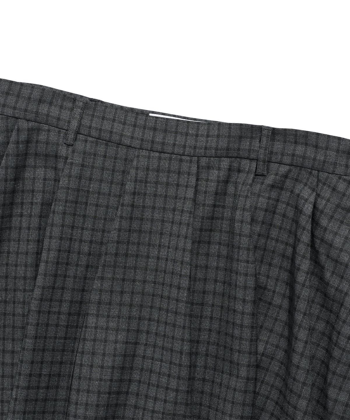 나이스고스트클럽(NICEGHOSTCLUB) FFATS CHECK BALLOON LAYERED SKIRT PANTS_CHARCOAL(NG2FSUPA90A)