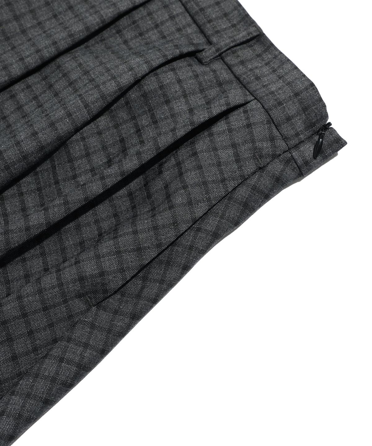 나이스고스트클럽(NICEGHOSTCLUB) FFATS CHECK BALLOON LAYERED SKIRT PANTS_CHARCOAL(NG2FSUPA90A)