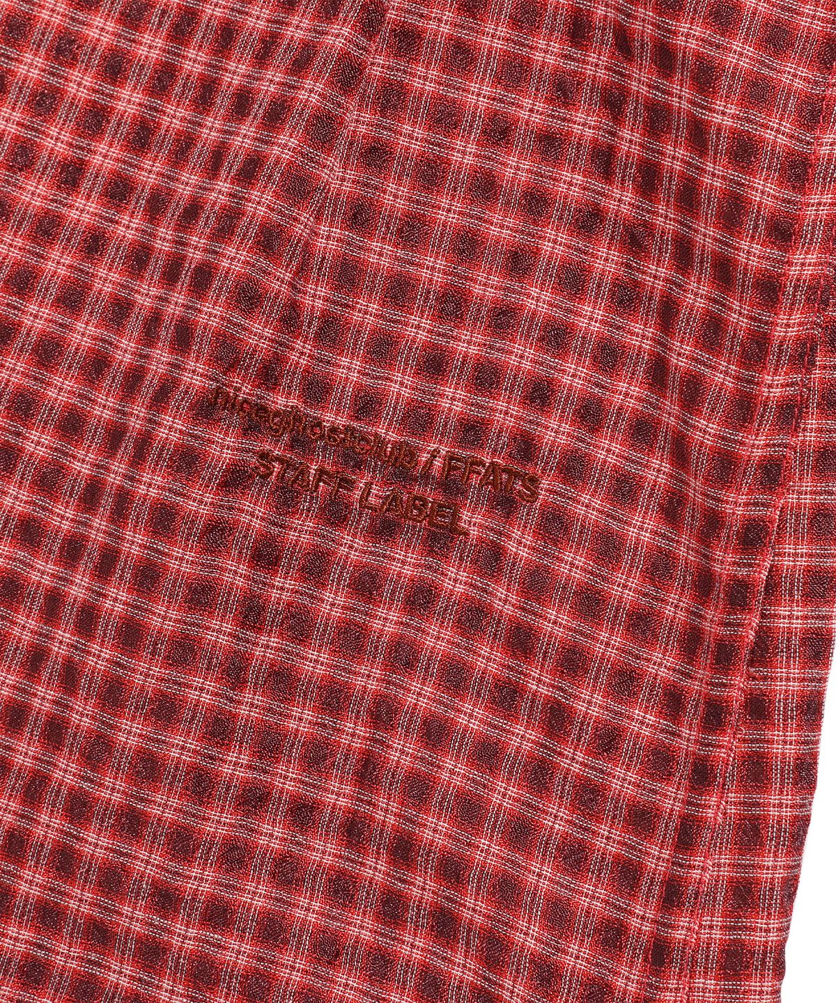 나이스고스트클럽(NICEGHOSTCLUB) FFATS ROUND COLLAR SHIRT_RED(NG2FSUW300A)