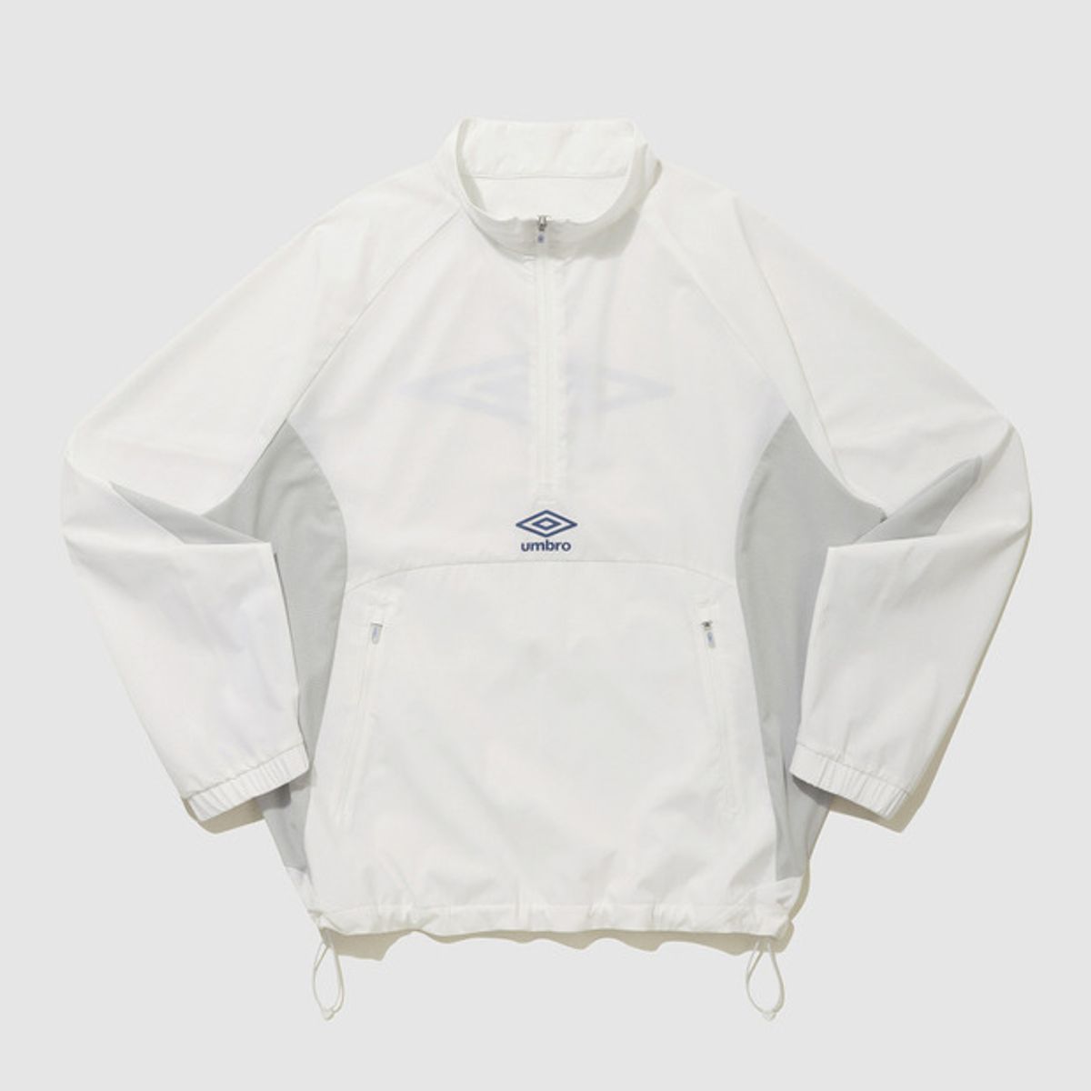 엄브로(UMBRO) 액티브 올라운드 에어홀 스탠넥 아노락 화이트(UQ121SWT22)